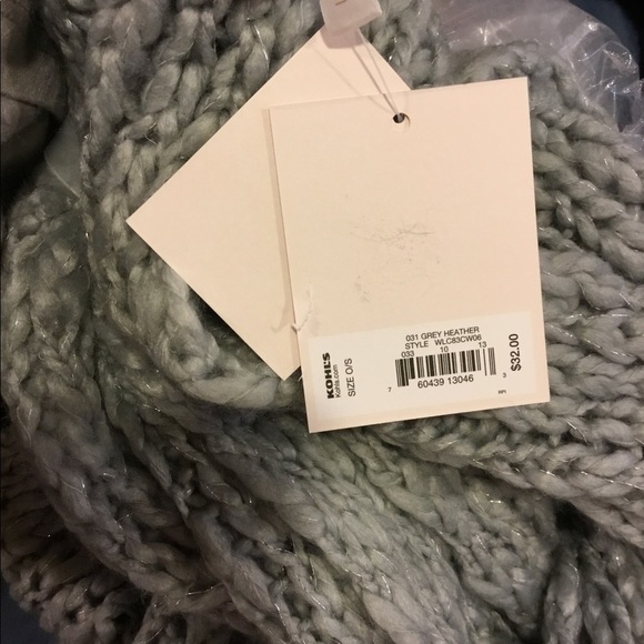 Lauren Conrad infinity scarf gray with silver - Picture 7 of 8